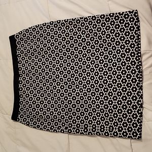 Talbots Flower Print Pencil Skirt